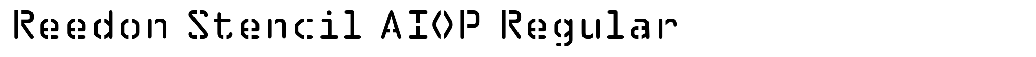 Reedon Stencil AIOP Regular image